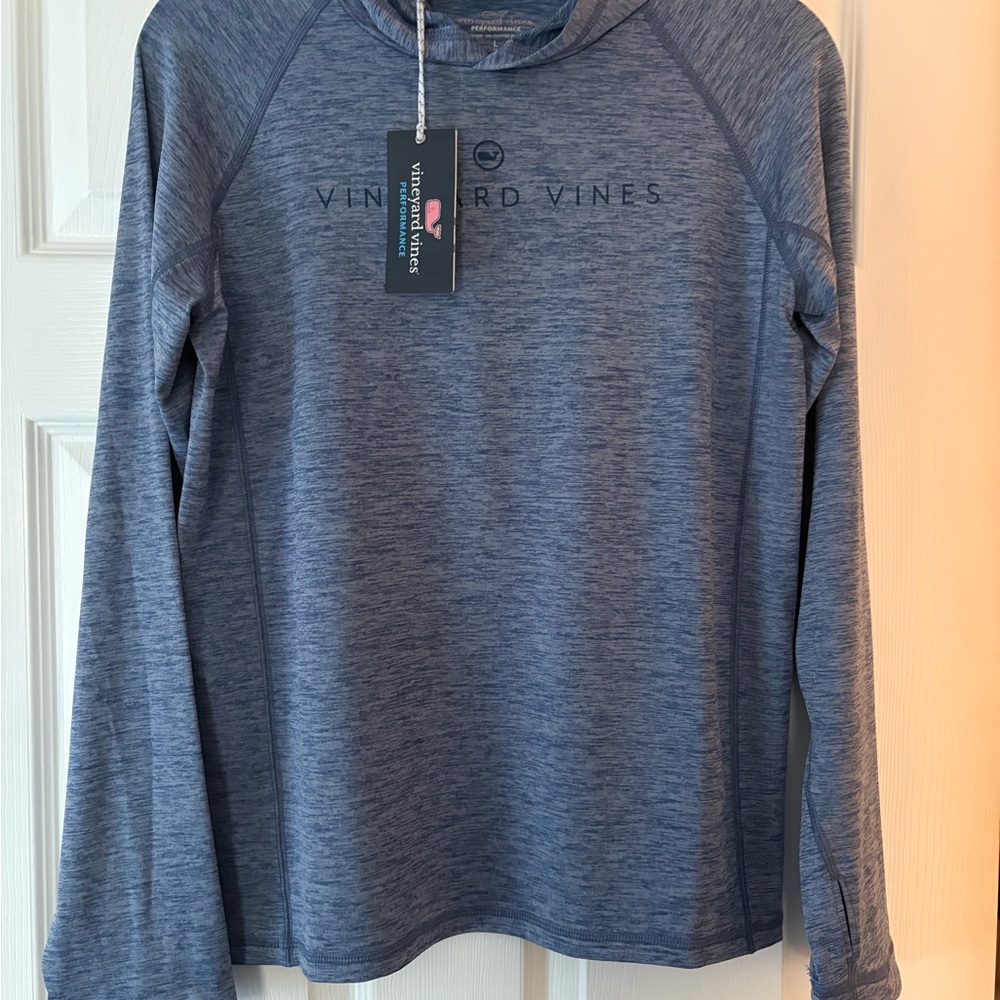 Vineyard Vines Heathered Blue Hoodie